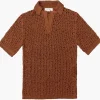 Giuliva Heritage Alain Sweater in Open Linen Knit< Polos | Knitwear