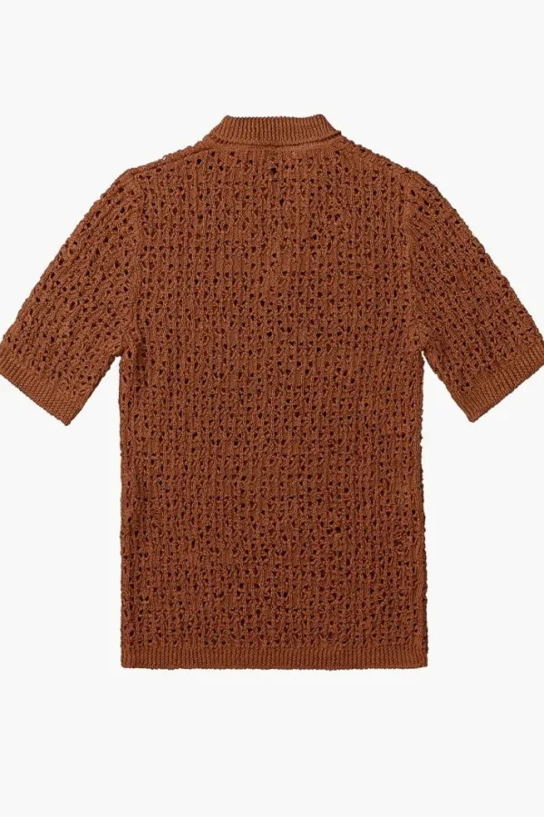 Giuliva Heritage Alain Sweater in Open Linen Knit< Polos | Knitwear