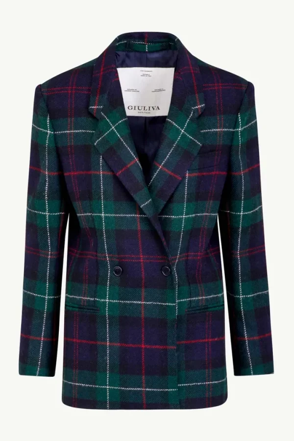 Giuliva Heritage Anna Blazer in Wool Check<Women Blazers