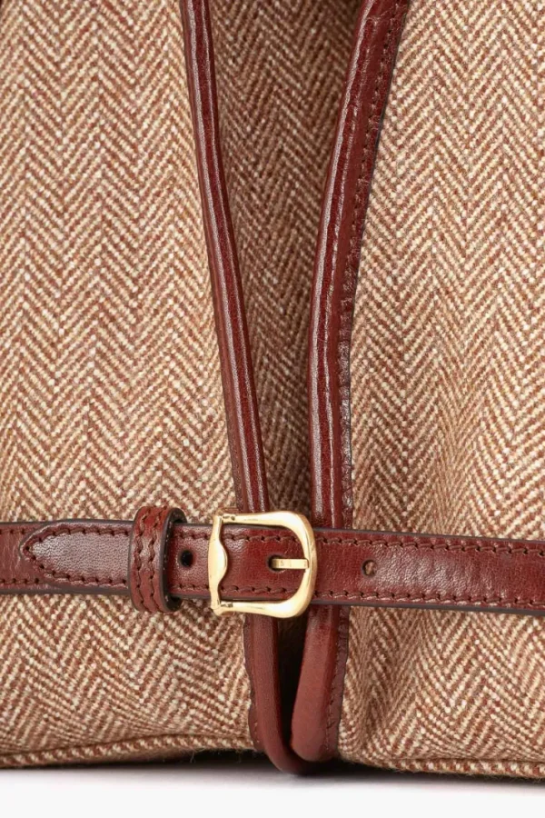 Giuliva Heritage Bisaccia Bag in Fabric and Leather<Women Bags