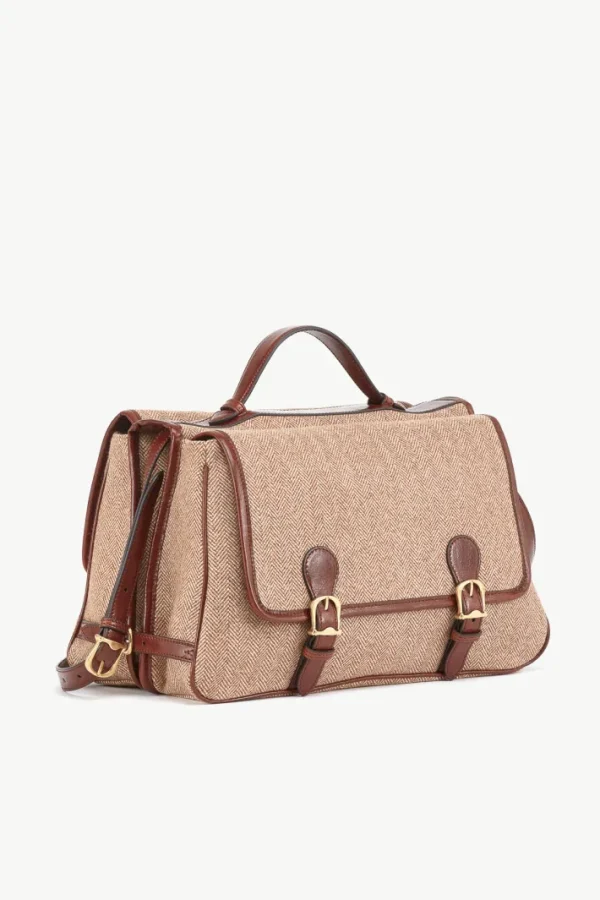 Giuliva Heritage Bisaccia Bag in Fabric and Leather<Women Bags