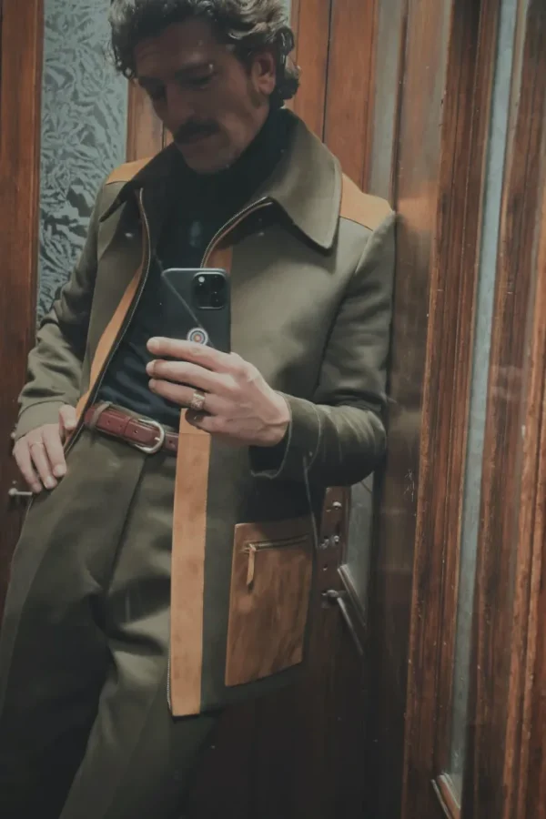 Giuliva Heritage Carlo Jacket in Cotton Twill & Suede< Blazers