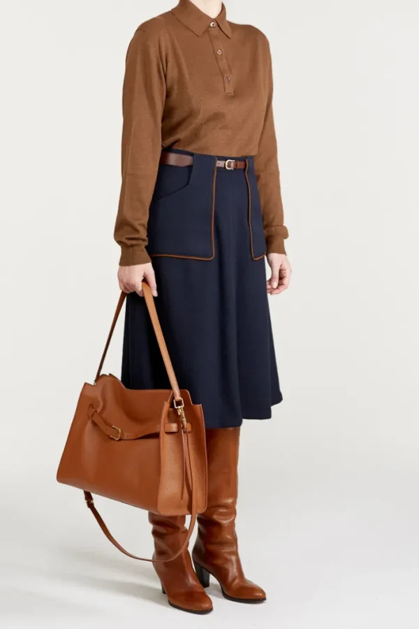 Giuliva Heritage Cassiope Sweater in Cashmere and Silk blend<Women Polos | Knitwear