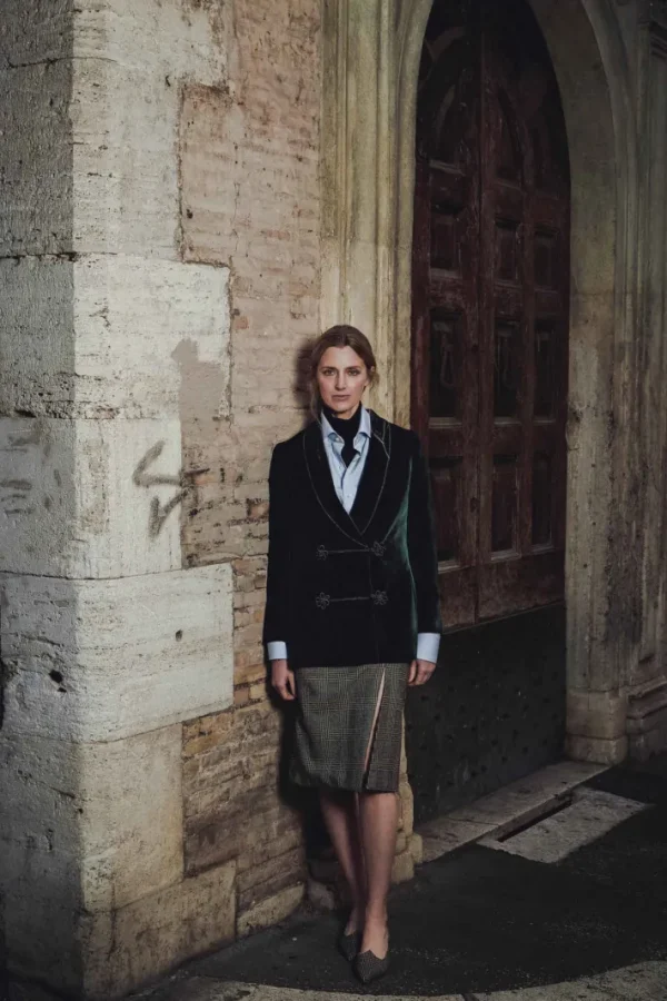 Giuliva Heritage Claudia Dinner Jacket in Velvet<Women Blazers