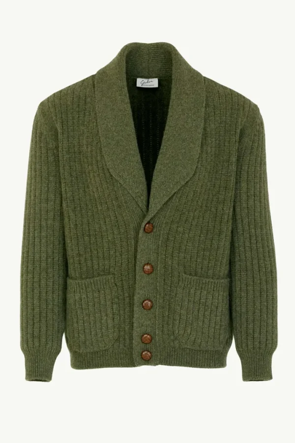 Giuliva Heritage Clemente Cardigan in Wool and Cashmere blend< Knitwear
