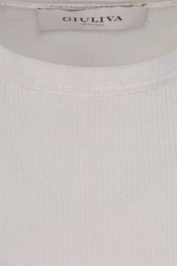 Giuliva Heritage Dardo T-shirt in Ribbed Wool Knit< T-shirts