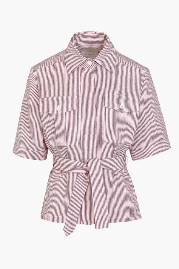 Giuliva Heritage Jane Jacket in Striped Linen<Women Tops