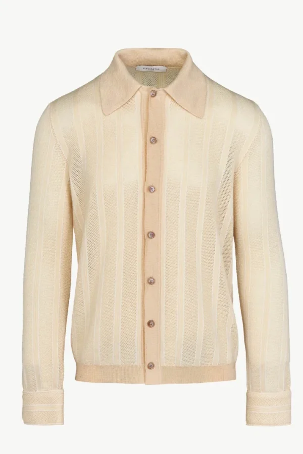 Giuliva Heritage Jude Cardigan in Cashmere and Silk Knit< Knitwear