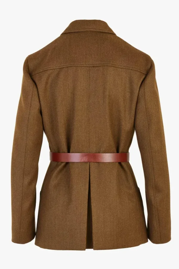 Giuliva Heritage Nora Jacket in Wool Whipcord with Belt<Women Jackets | Blazers