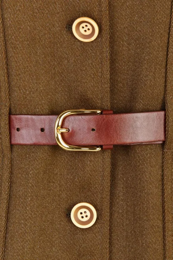Giuliva Heritage Nora Jacket in Wool Whipcord with Belt<Women Jackets | Blazers