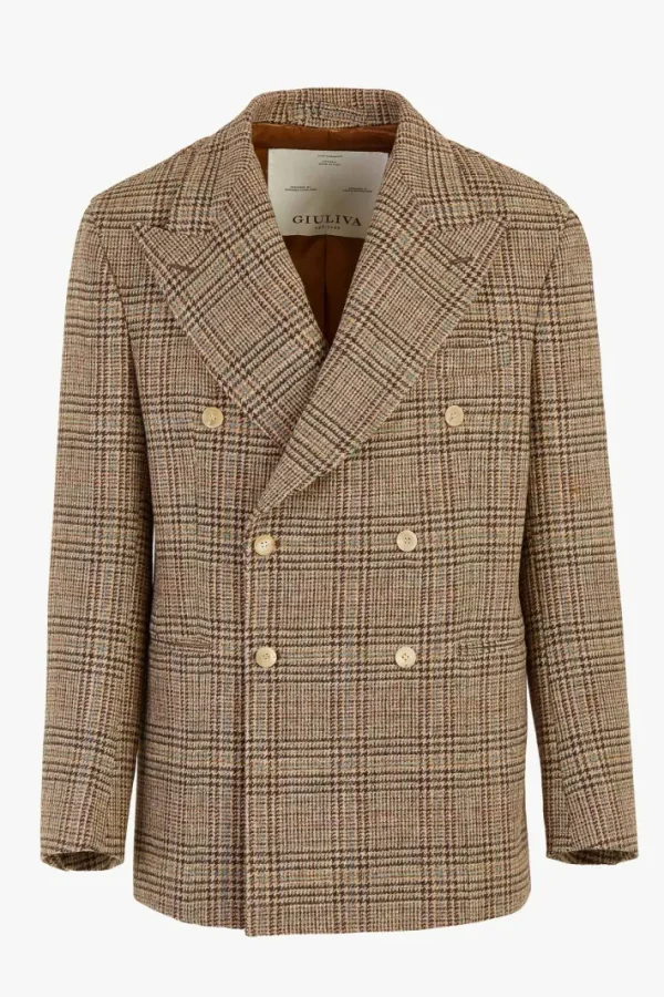 Giuliva Heritage Stefano Blazer in Wool Check< Blazers