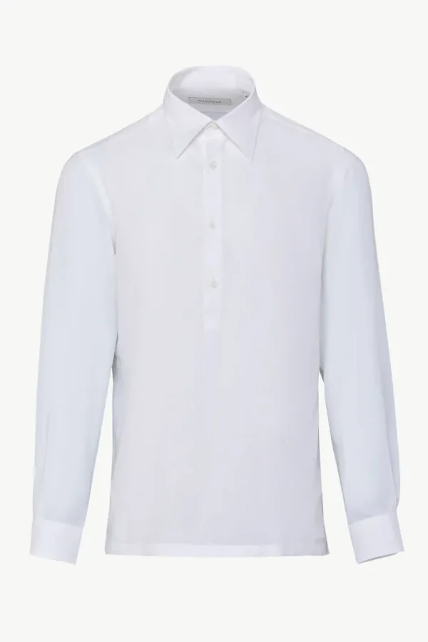 Giuliva Heritage Taddeo Polo Shirt in Linen Canvas< Shirts | Polos