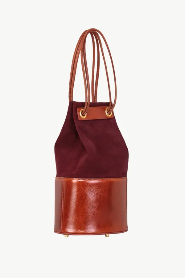 Giuliva Heritage Treasure Bag in Suede and Leather<Women Bags