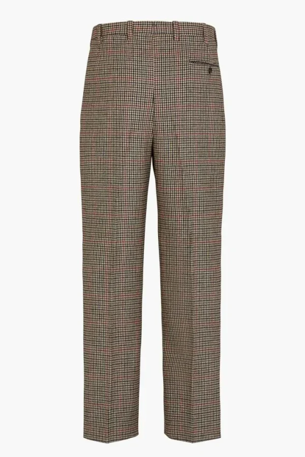 Giuliva Heritage Umberto Trousers in Wool Check< Trousers