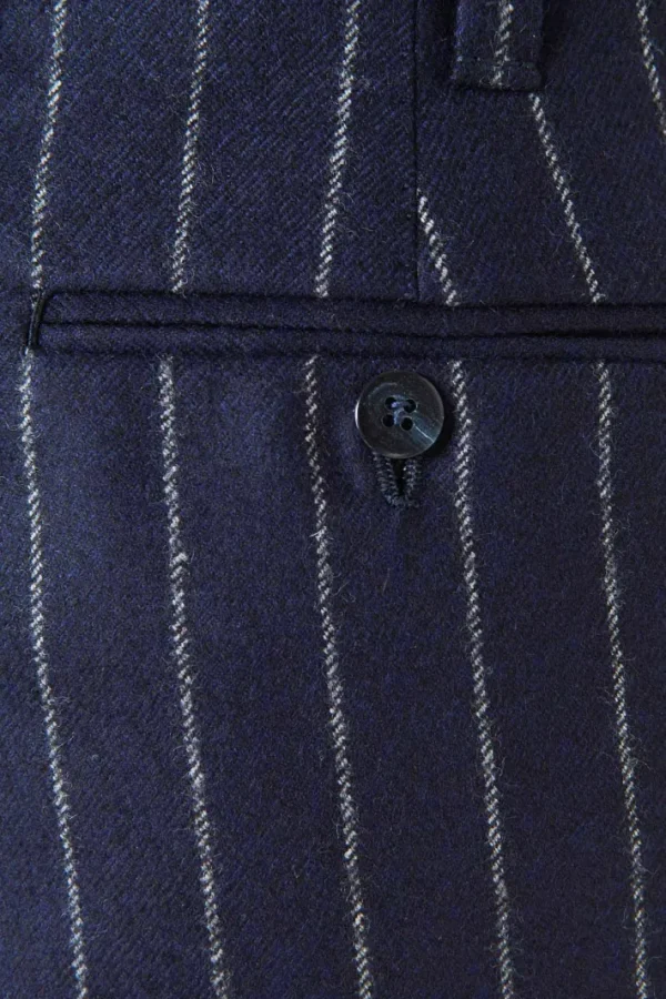Giuliva Heritage Umberto Trousers in Wool Pinstripe< Trousers