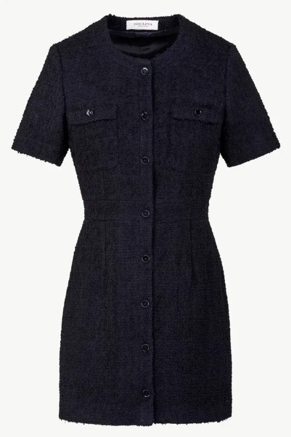 Giuliva Heritage Vera Dress in Wool Bouclé<Women Dresses