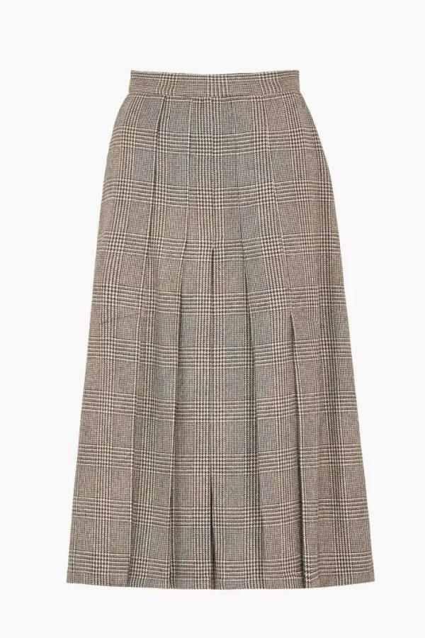 Giuliva Heritage Verena Skirt in Wool Prince of Wales<Women Skirts