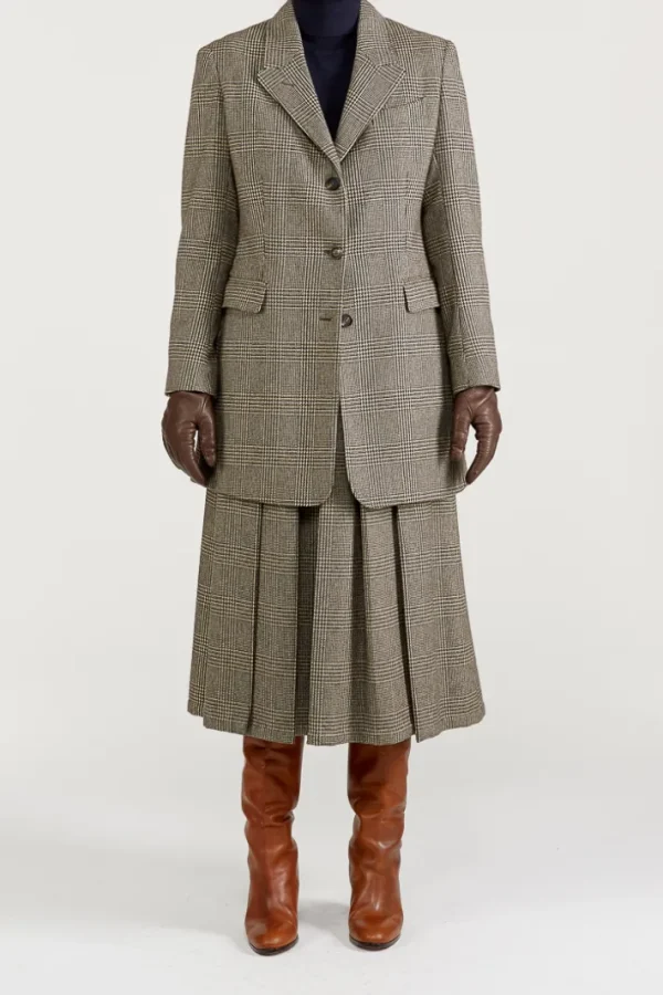 Giuliva Heritage Verena Skirt in Wool Prince of Wales<Women Skirts