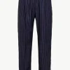 Giuliva Heritage Vito Trousers in Wool Pinstripe< Trousers