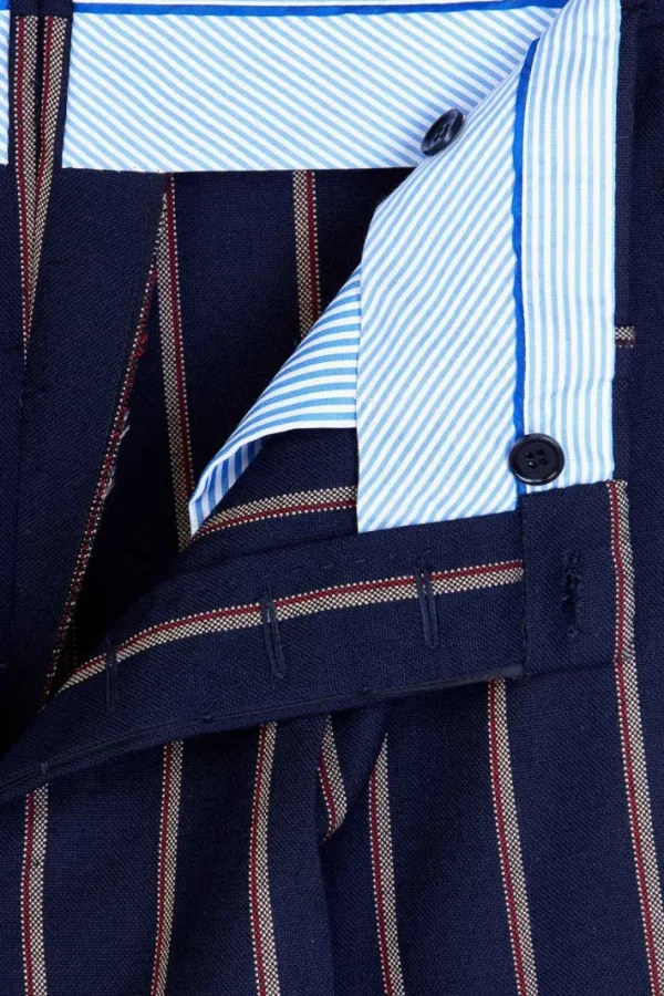 Giuliva Heritage Vito Trousers in Wool Pinstripe< Trousers